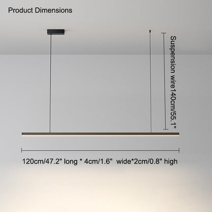 Modern Linear LED Pendant Light – Kitchen Island & Dining Bar Fixture