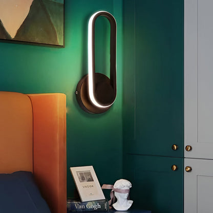 330° Rotatable Rounded Rectangular LED Wall Lamp — Modern Nordic Wall Sconce Lighting