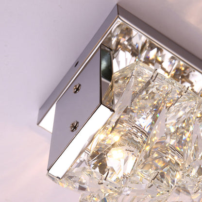 Creative Crystal Three-Step Dimming LED Wall Sconce — Modern Crystal Wall Light