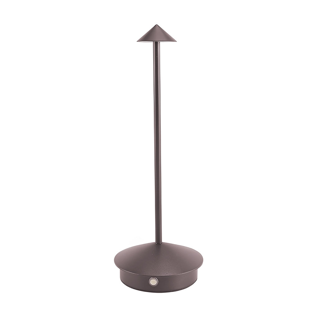 Mini Triangle Aluminium LED Table Lamp Touch Dimming Five Matte Finishes