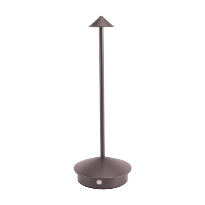 Mini Triangle Aluminium LED Table Lamp Touch Dimming Five Matte Finishes