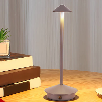 Mini Triangle Aluminium LED Table Lamp Touch Dimming Five Matte Finishes