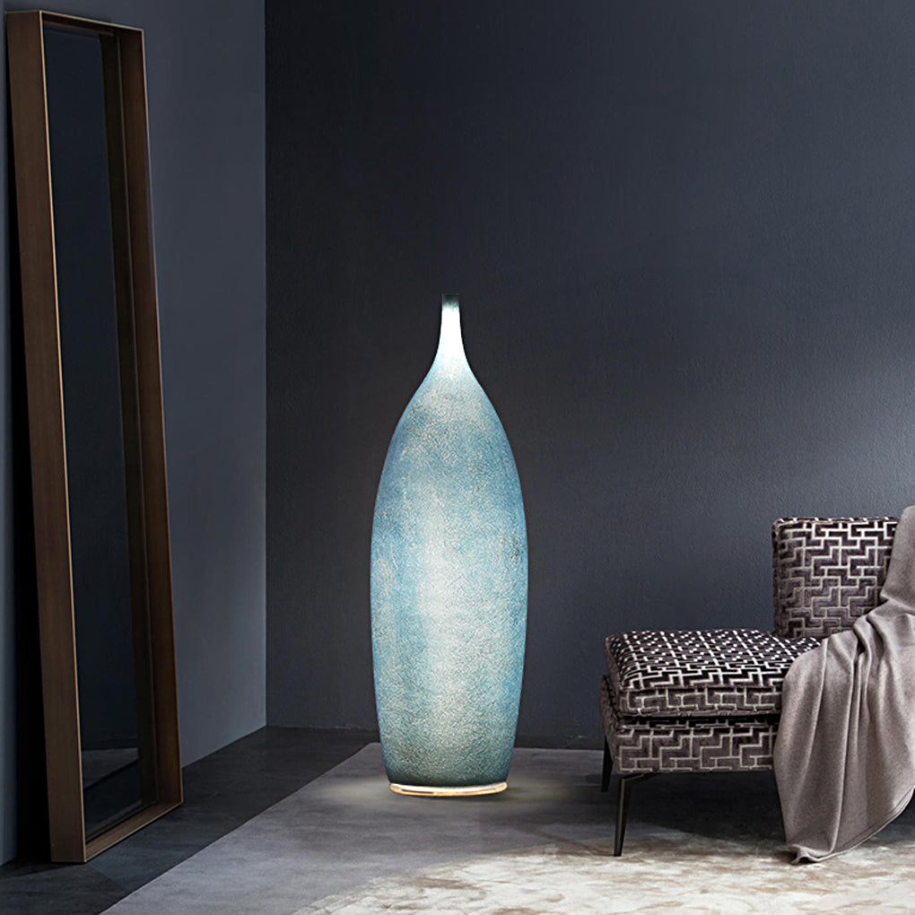 Modern Resin Nolvety Droplet Outdoor Floor Lamp IP54 3000K 4 Colours