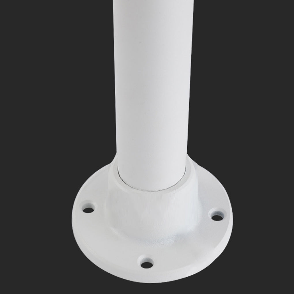 Rotating Vertical Slat Stainless Steel LED Outdoor Floor Lamp IP65 Solar 3000K