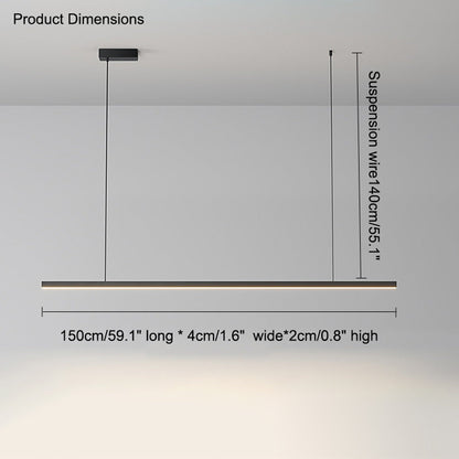 Modern Linear LED Pendant Light – Kitchen Island & Dining Bar Fixture