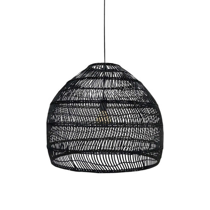 Bohemian Rattan Woven Dome Pendant Light