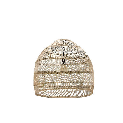Bohemian Rattan Woven Dome Pendant Light