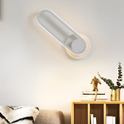 330° Rotatable Rounded Rectangular LED Wall Lamp — Modern Nordic Wall Sconce Lighting