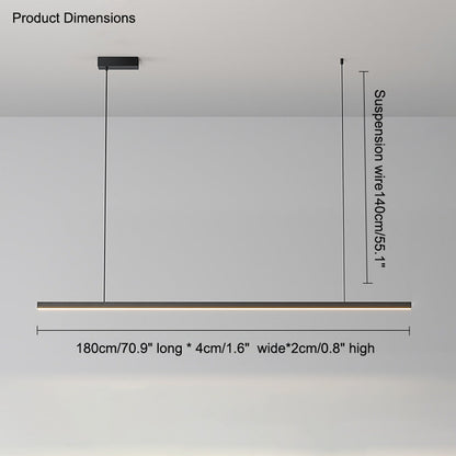 Modern Linear LED Pendant Light – Kitchen Island & Dining Bar Fixture