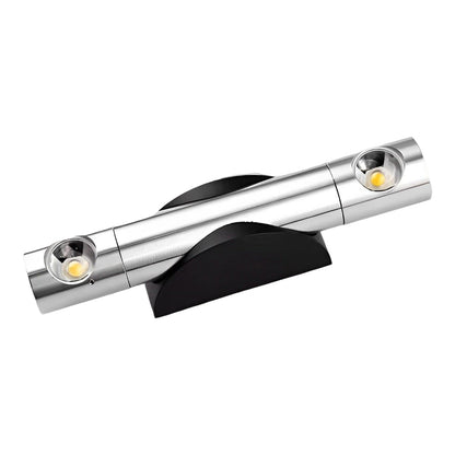 Adjustable Up Down LED Wall Washer Lamp Modern Cylindrical Staircase Hallway Living Room Black Silver