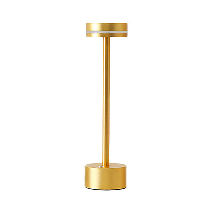 Rod Aluminium Rechargeable Table Lamp Touch Control Black Gold Coffee Gray