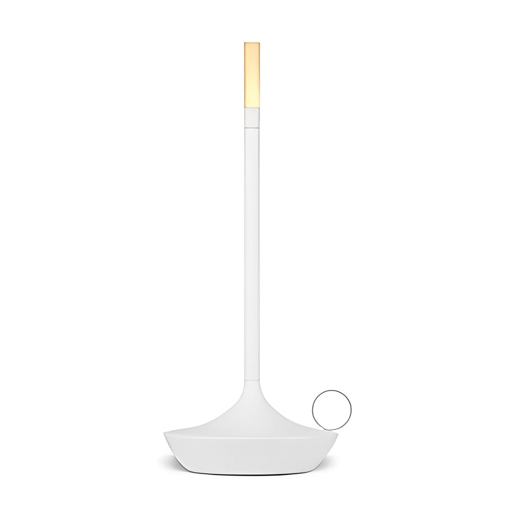 Candle Wick Aluminium LED Table Lamp Cordless Stepless Dimming Black Gold Silver White