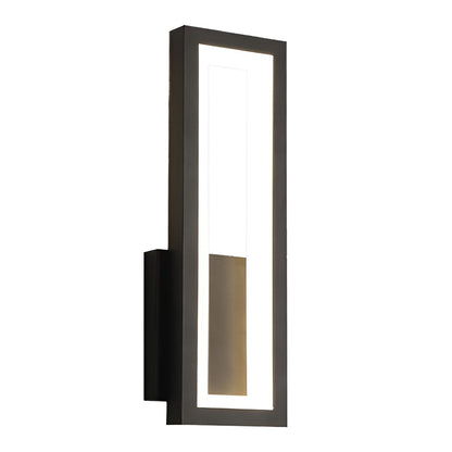 Rectangular LED Wall Sconce Minimalist Nordic Modern Bedroom Hallway Black White Gold