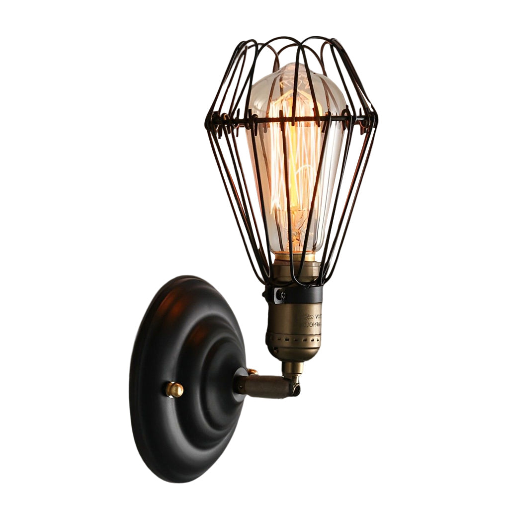 Adjustable Vintage Industrial Wall Sconce – Directional Iron Wall Lamp
