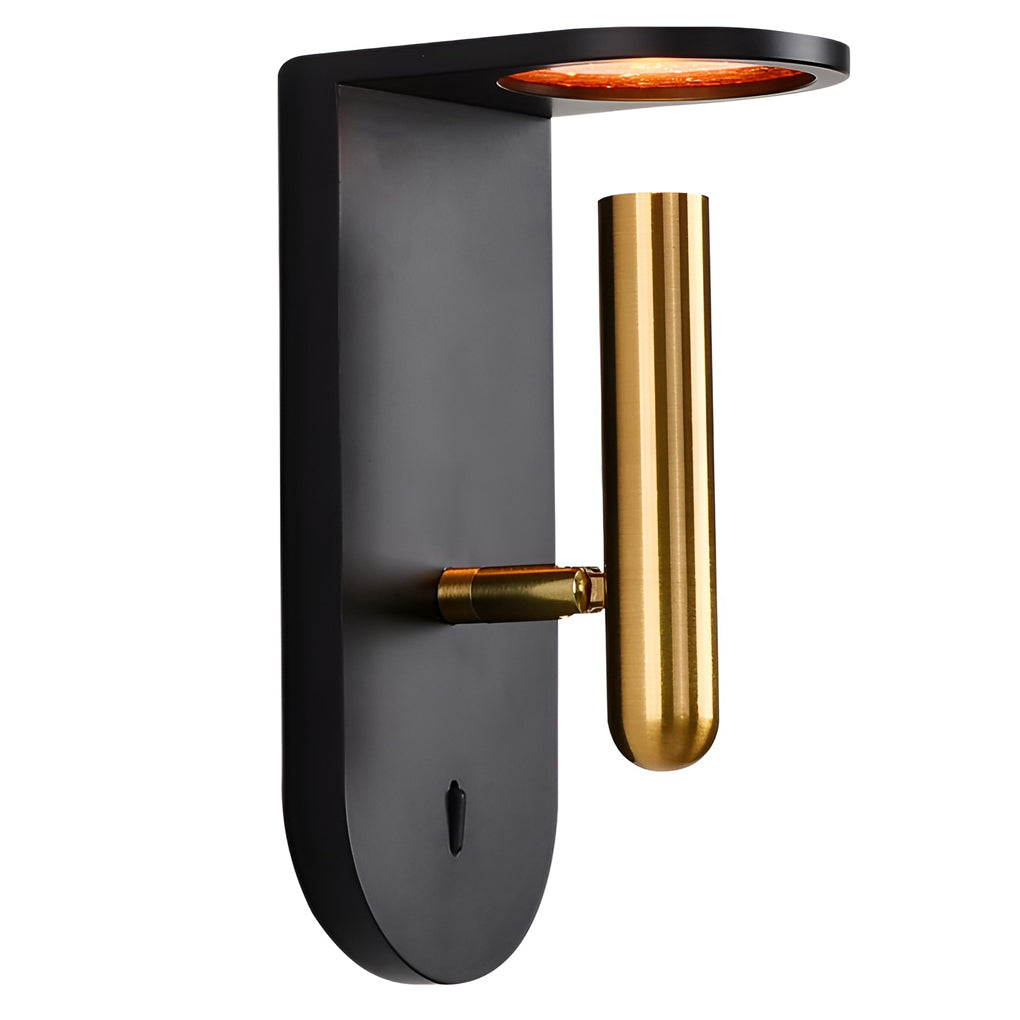Flame Effect LED Wall Sconce Modern Adjustable Decorative Indoor Accent Light Black White