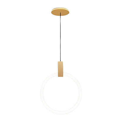 Staircase Chandelier Iron Acrylic Ring Gold Black Integrated LED Modern Nordic Retro Remote Control Stepless Dimming Twelve Configurations 1-Light to 20-Light