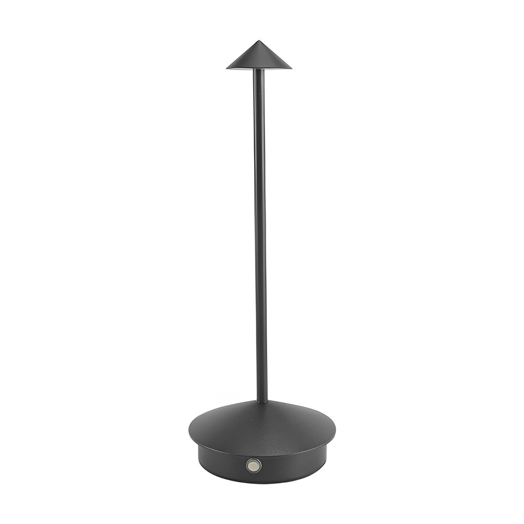 Mini Triangle Aluminium LED Table Lamp Touch Dimming Five Matte Finishes