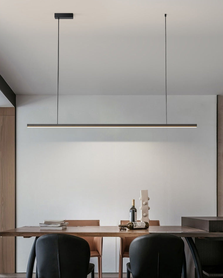 Modern Linear LED Pendant Light – Kitchen Island & Dining Bar Fixture