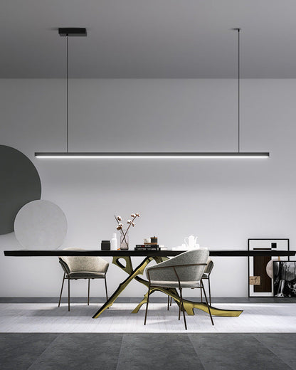 Modern Linear LED Pendant Light – Kitchen Island & Dining Bar Fixture