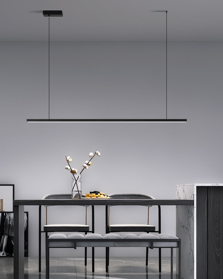 Modern Linear LED Pendant Light – Kitchen Island & Dining Bar Fixture