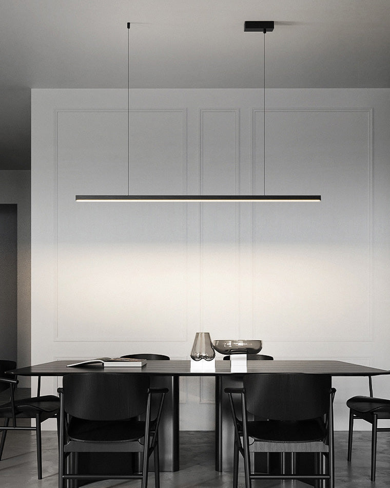Modern Linear LED Pendant Light – Kitchen Island & Dining Bar Fixture