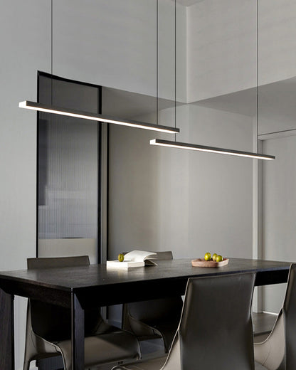 Modern Linear LED Pendant Light – Kitchen Island & Dining Bar Fixture