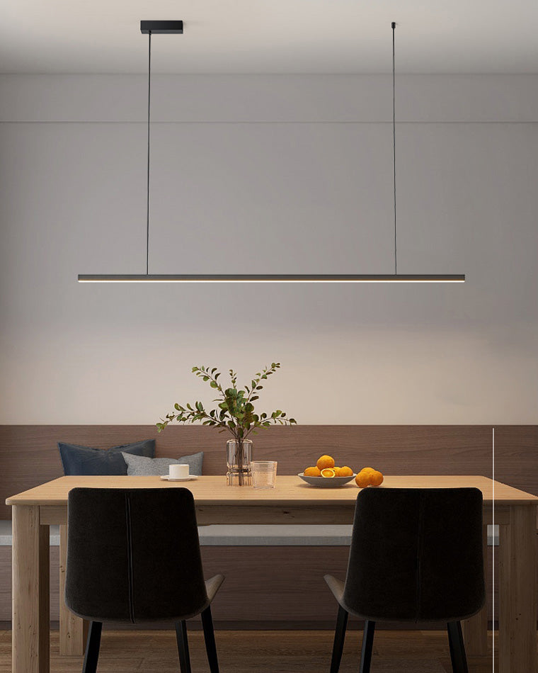 Modern Linear LED Pendant Light – Kitchen Island & Dining Bar Fixture