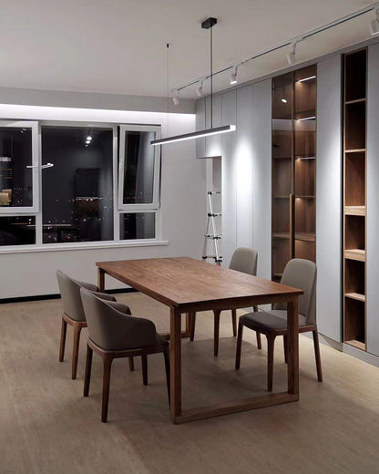 Modern Linear LED Pendant Light – Kitchen Island & Dining Bar Fixture