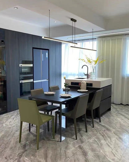 Modern Linear LED Pendant Light – Kitchen Island & Dining Bar Fixture