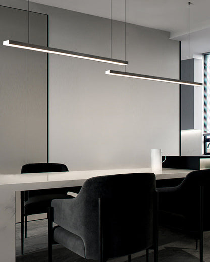 Modern Linear LED Pendant Light – Kitchen Island & Dining Bar Fixture