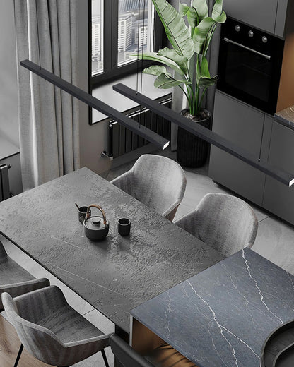 Modern Linear LED Pendant Light – Kitchen Island & Dining Bar Fixture