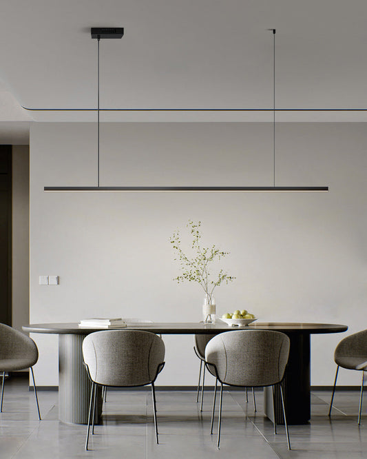 Modern Linear LED Pendant Light – Kitchen Island & Dining Bar Fixture