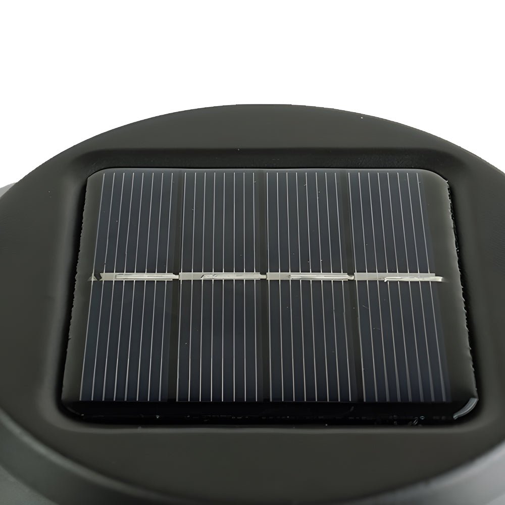 Solar Pathway Lights Stainless Steel Hat Top Wire Ring Shade Garden Stake 22.8 Inch