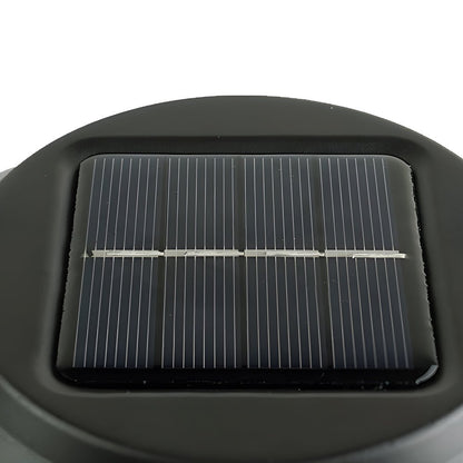 Solar Pathway Lights Stainless Steel Hat Top Wire Ring Shade Garden Stake 22.8 Inch