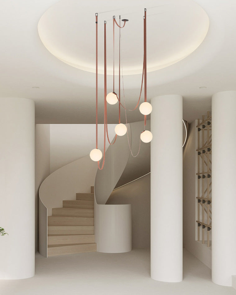 Luminis Belt Pendant Chandelier – Modular Multi-Light Statement Fixture