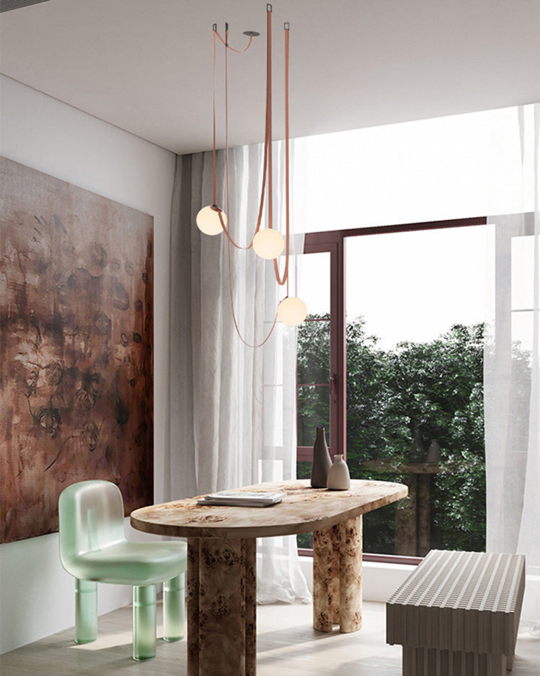 Luminis Belt Pendant Chandelier – Modular Multi-Light Statement Fixture