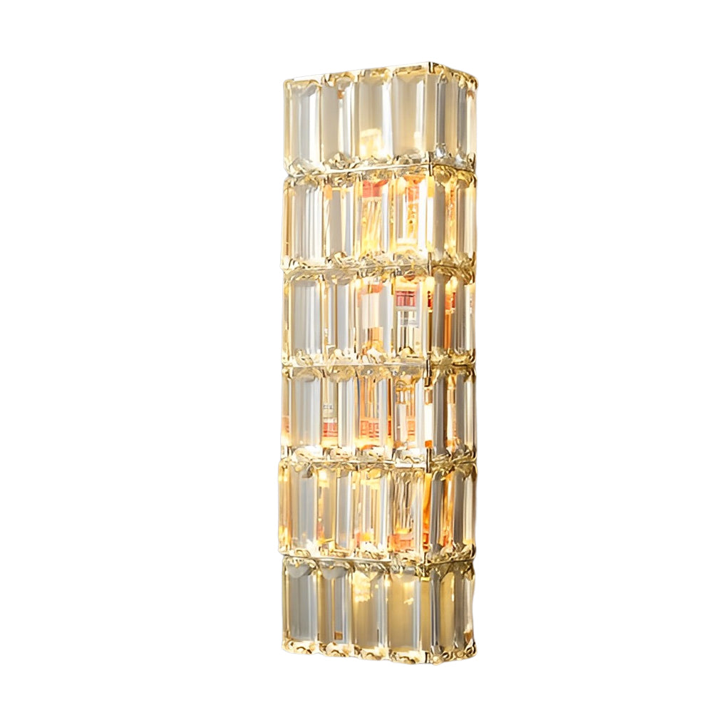 Luxury Crystal Wall Sconce — Modern 3-Step Dimming LED Wall Light