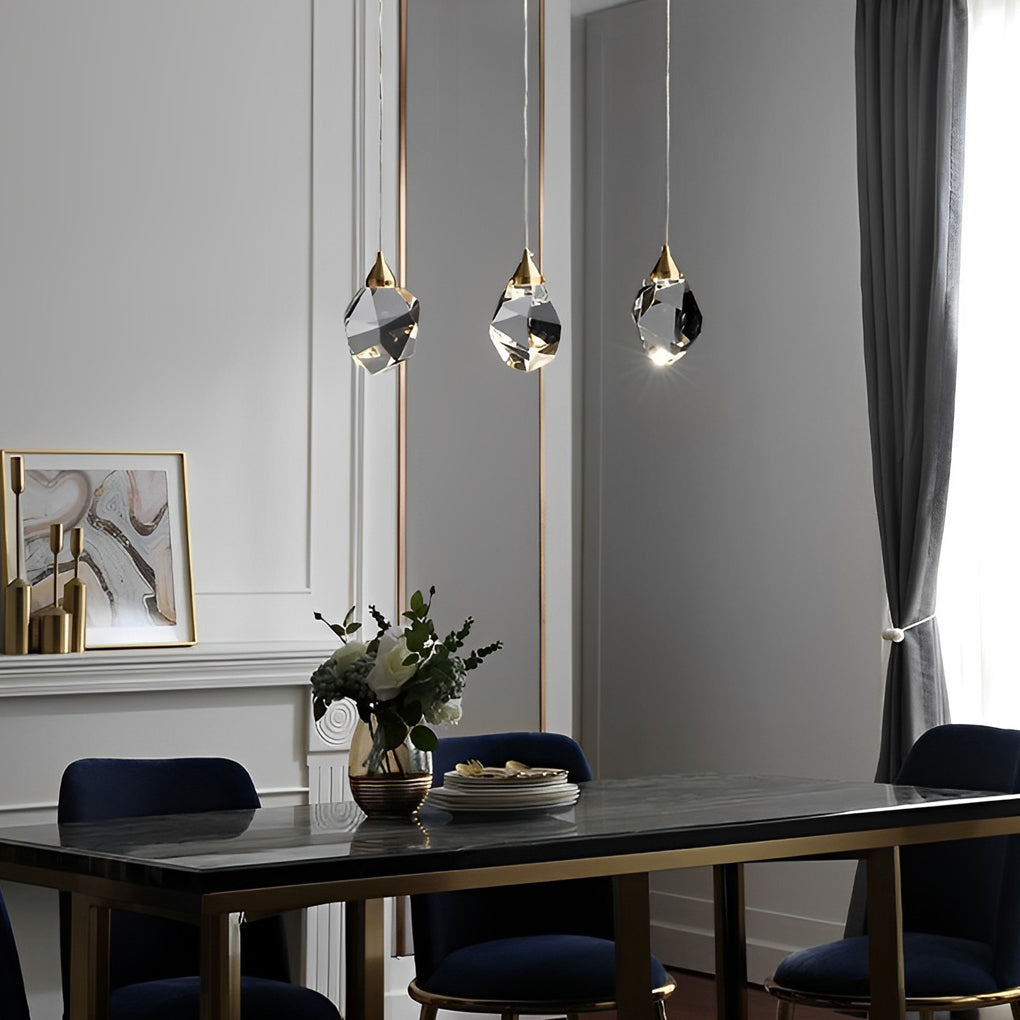 Crystal Spiral Helix Staircase Chandelier Copper Electroplated E14 3000K 9 Configurations Indoor