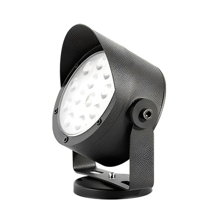 Hardwired LED Outdoor Spotlight 24W Die-Cast Aluminum 3000K IP65 Adjustable Dual Mount Base or Ground Insert