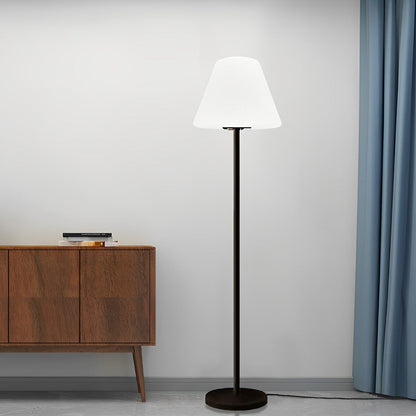 Modern Floor Lamp RGB LED Drum Shade App Remote Music Sync 16 Color Dimmable IP68 Black 60 Inch Living Room Bedroom