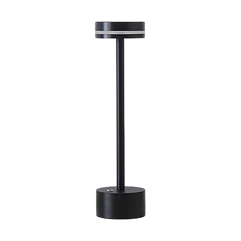 Rod Aluminium Rechargeable Table Lamp Touch Control Black Gold Coffee Gray