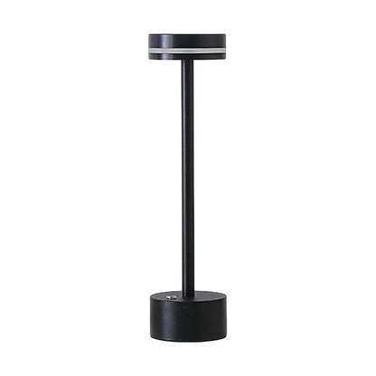Rod Aluminium Rechargeable Table Lamp Touch Control Black Gold Coffee Gray
