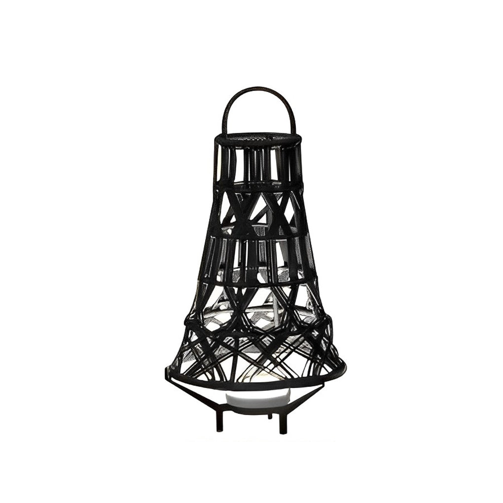 Tribal Stainless Steel LED Outdoor Floor Lamp IP54 Solar/Hardwired/Battery 3000K