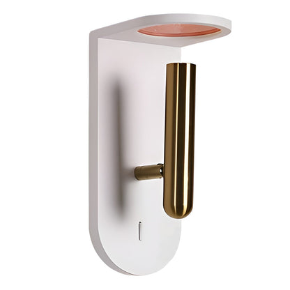 Flame Effect LED Wall Sconce Modern Adjustable Decorative Indoor Accent Light Black White
