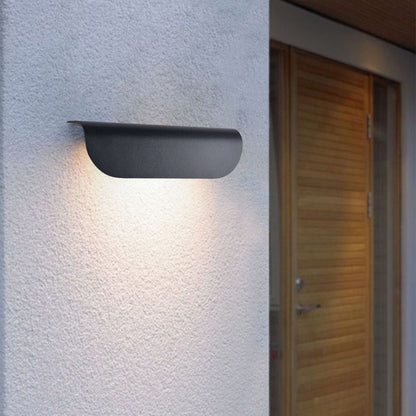 Modern LED Outdoor Wall Sconce Concrete Look Aluminum IP54 CRI80 3000K White Black Garden Stair