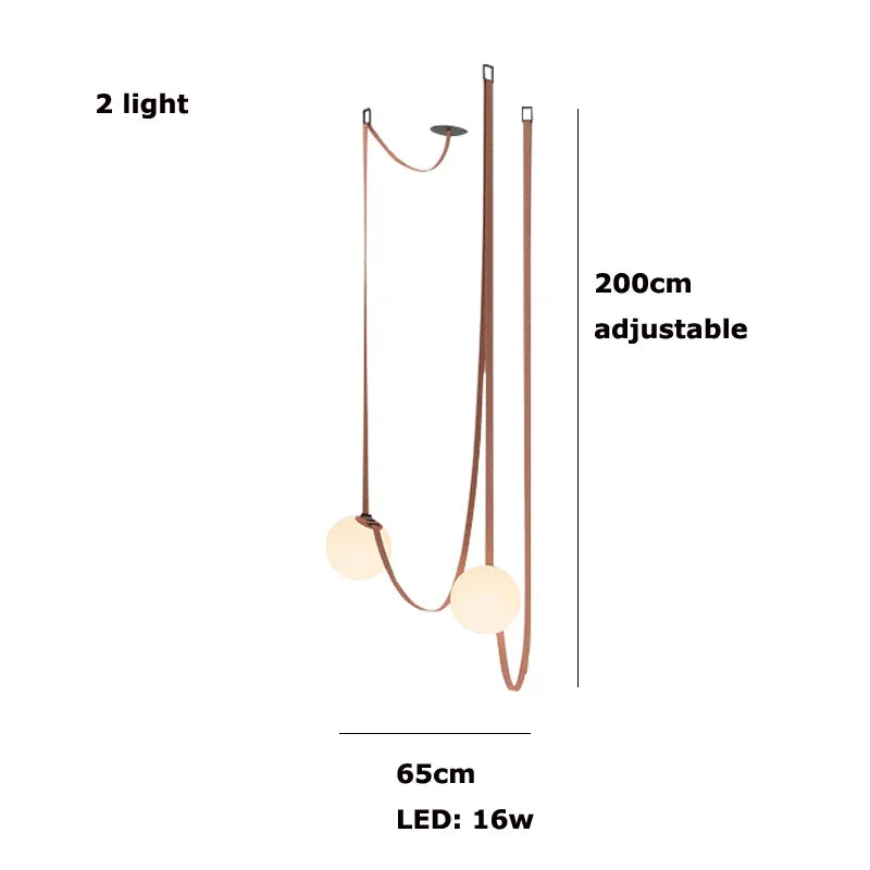 Luminis Belt Pendant Chandelier – Modular Multi-Light Statement Fixture