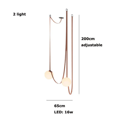 Luminis Belt Pendant Chandelier – Modular Multi-Light Statement Fixture