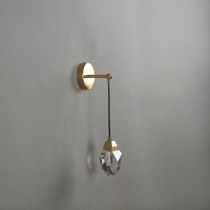 Modern Glass Wall Sconce Gold G9 Minimalist Bedroom Living Room