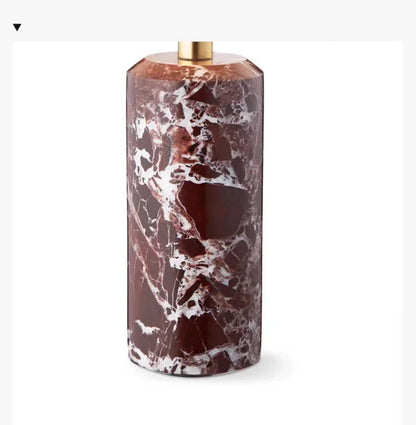 Modern Rechargeable LED Table Lamp Touch Dimmable Marble Base Blown Glass Shade Wireless Charger 3000K Denmark 8.27 Inch