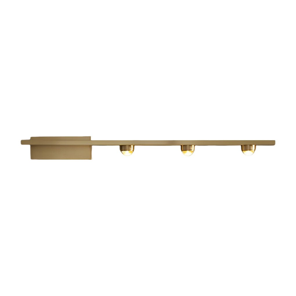 Linear LED Wall Washer Sconce Nordic Copper 3 Light 4 Light Hardwired